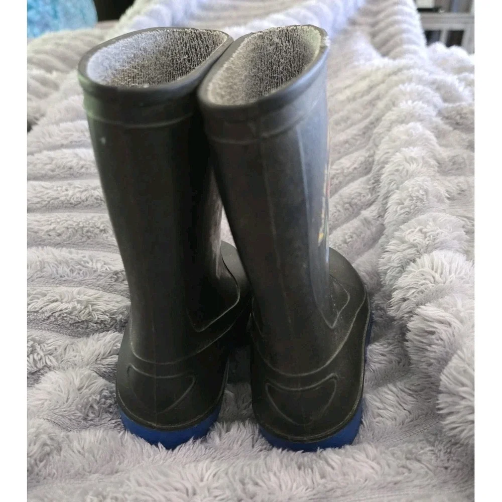 Pokémon Rain Boots Black Kids‎ Pull-On Size 22-Made In Italy. Youth Size 5 USA